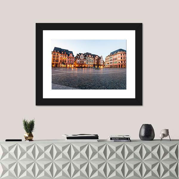 Old Town Of Mainz Canvas Wall Art-3 Horizontal-Gallery Wrap-25" x 16"-Tiaracle