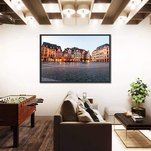 Old Town Of Mainz Panoramic Canvas Wall Art-1 Piece-36" x 12"-Tiaracle