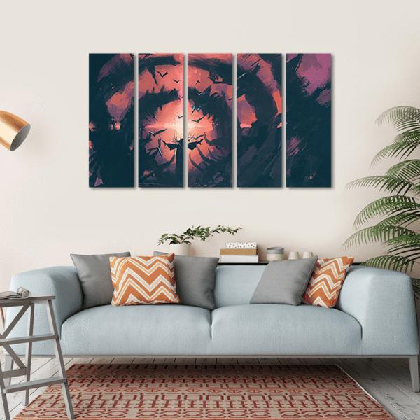 Old Wizard Canvas Wall Art-5 Horizontal-Gallery Wrap-22" x 12"-Tiaracle