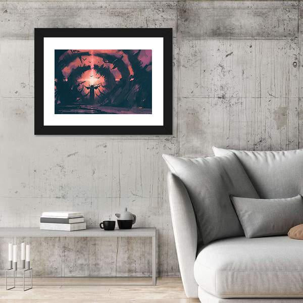 Old wizard Canvas Wall Art-3 Horizontal-Gallery Wrap-25" x 16"-Tiaracle