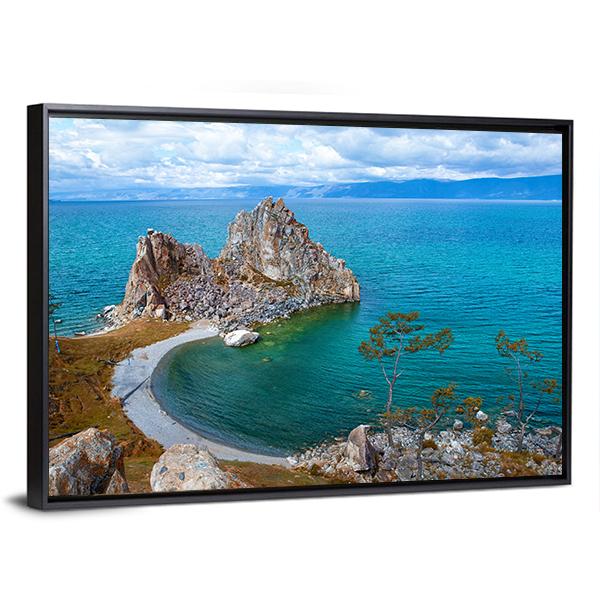 Olkhon Island Canvas Wall Art-3 Horizontal-Gallery Wrap-25" x 16"-Tiaracle