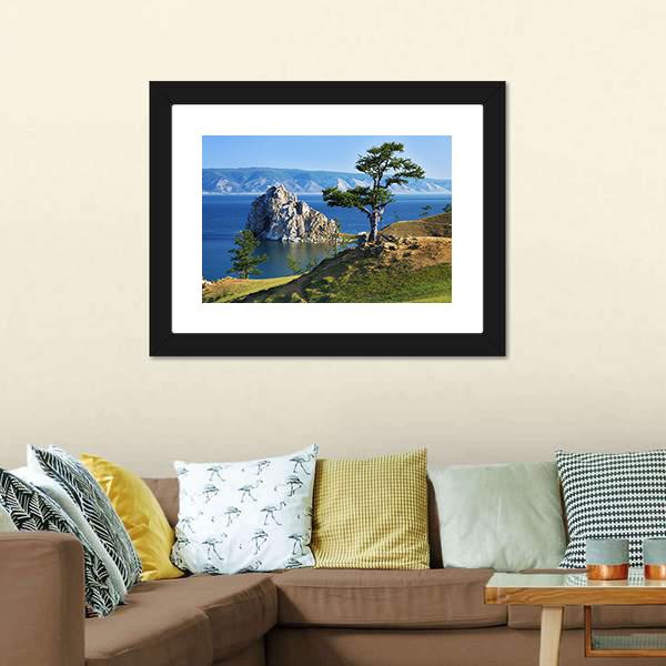 Desires Tree Olkhon Island Canvas Wall Art-3 Horizontal-Gallery Wrap-25" x 16"-Tiaracle