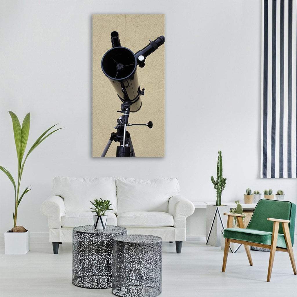 Optics Binoculars Telescope Vertical Canvas Wall Art-1 Vertical-Gallery Wrap-12" x 24"-Tiaracle