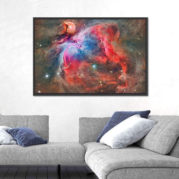 Orion Nebula Canvas Wall Art-3 Horizontal-Gallery Wrap-25" x 16"-Tiaracle