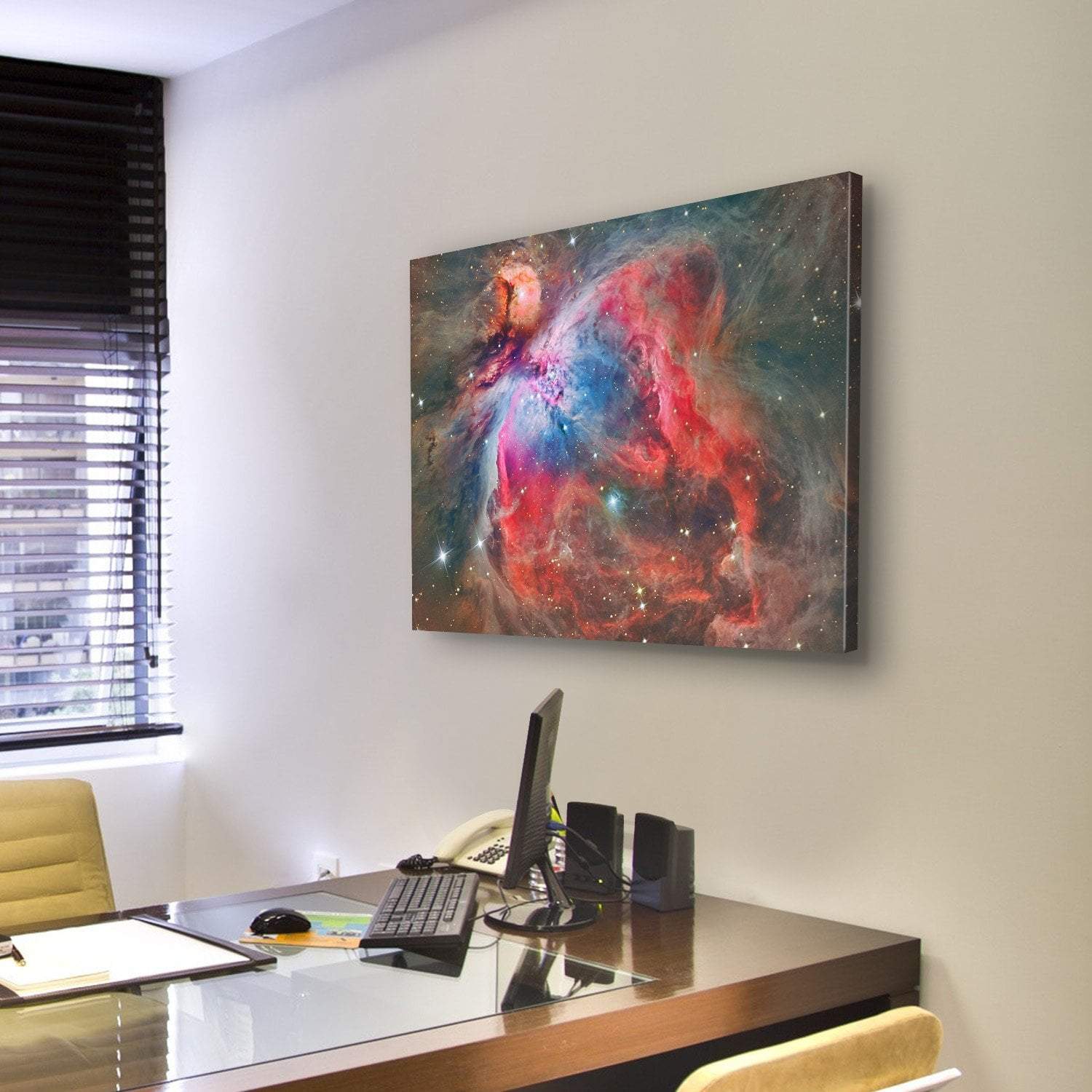 Orion Nebula Canvas Wall Art-3 Horizontal-Gallery Wrap-25" x 16"-Tiaracle