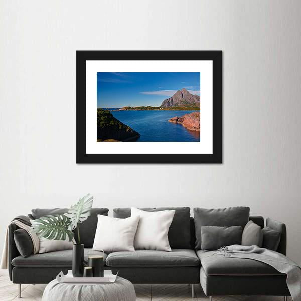 Orsvagvaer Village Canvas Wall Art-5 Horizontal-Gallery Wrap-22" x 12"-Tiaracle