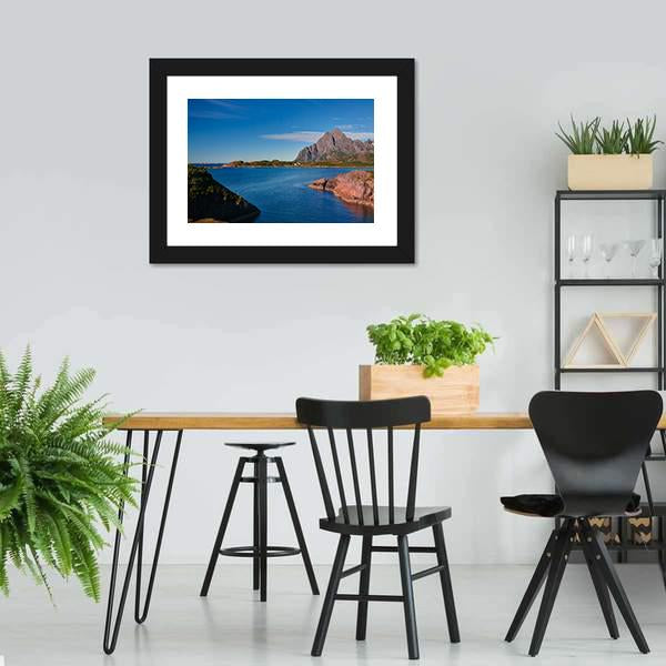 Orsvagvaer Village Canvas Wall Art-3 Horizontal-Gallery Wrap-25" x 16"-Tiaracle