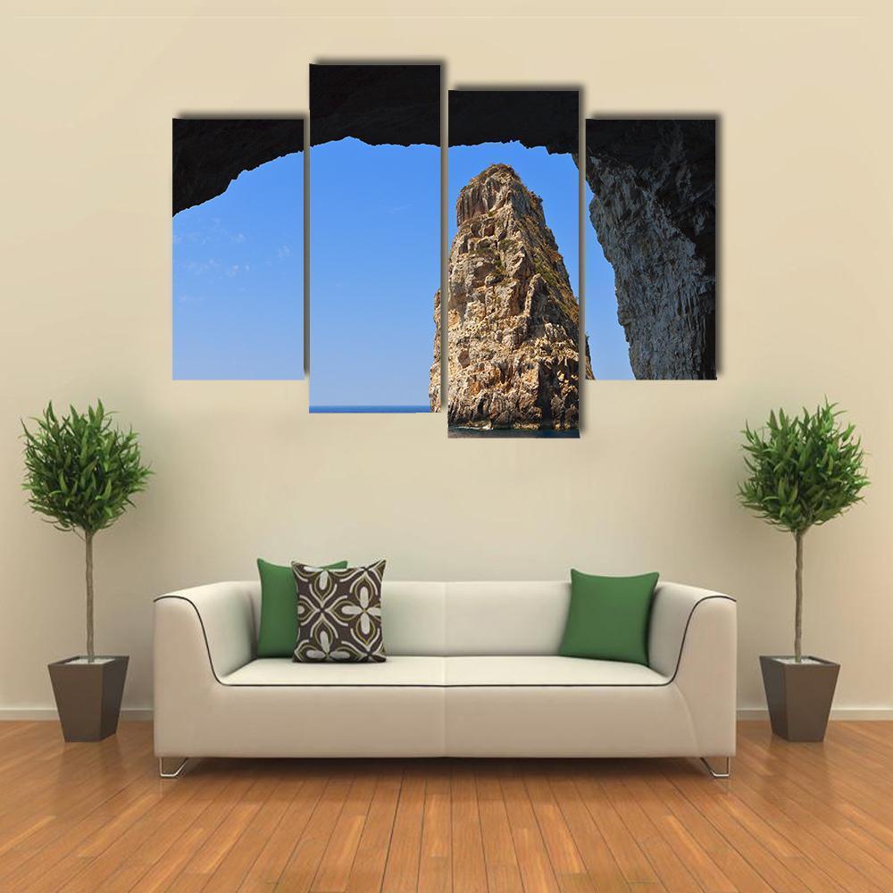 Ortholithos Rock Canvas Wall Art-4 Pop-Gallery Wrap-50" x 32"-Tiaracle