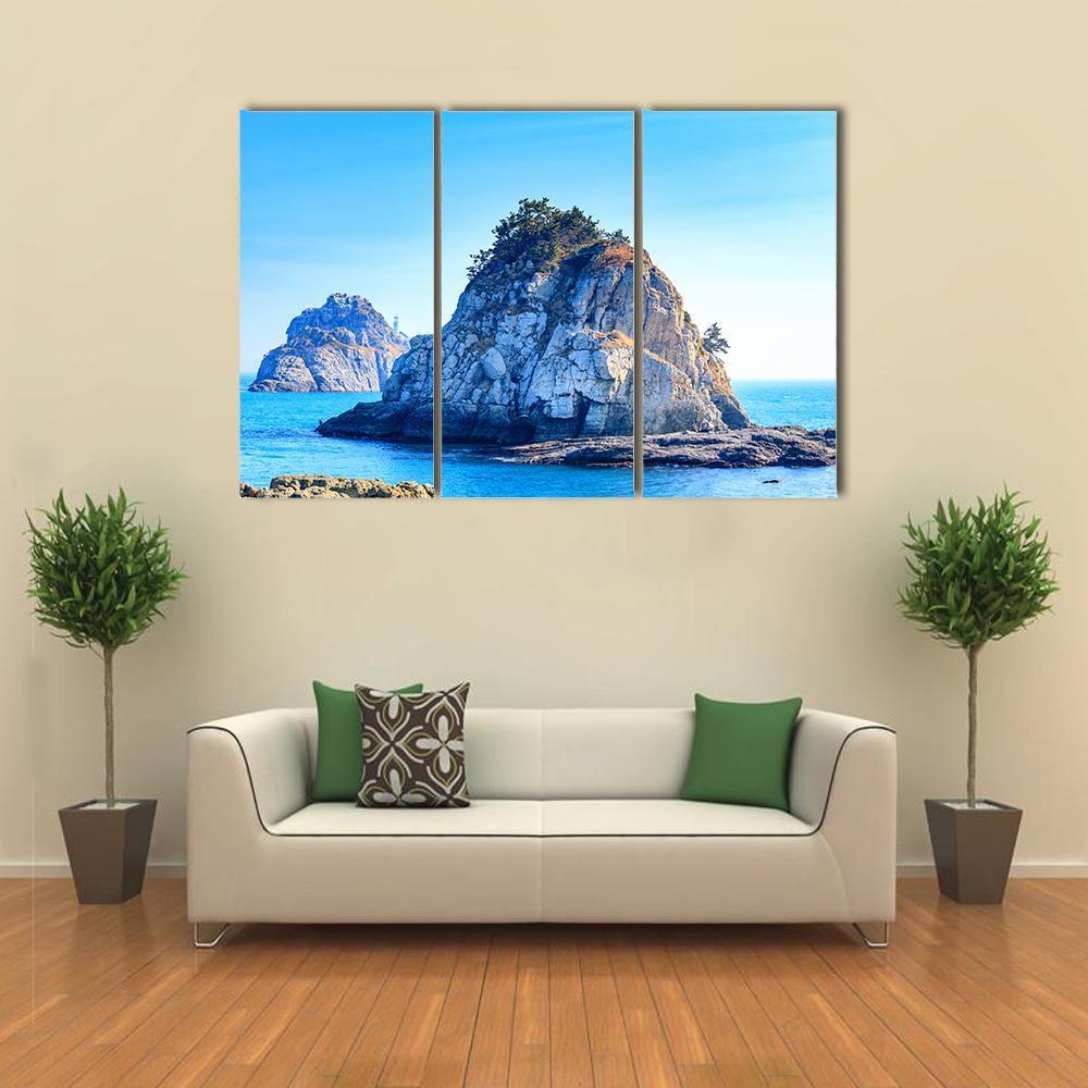 Oryukdo Island Canvas Wall Art-3 Horizontal-Gallery Wrap-37" x 24"-Tiaracle