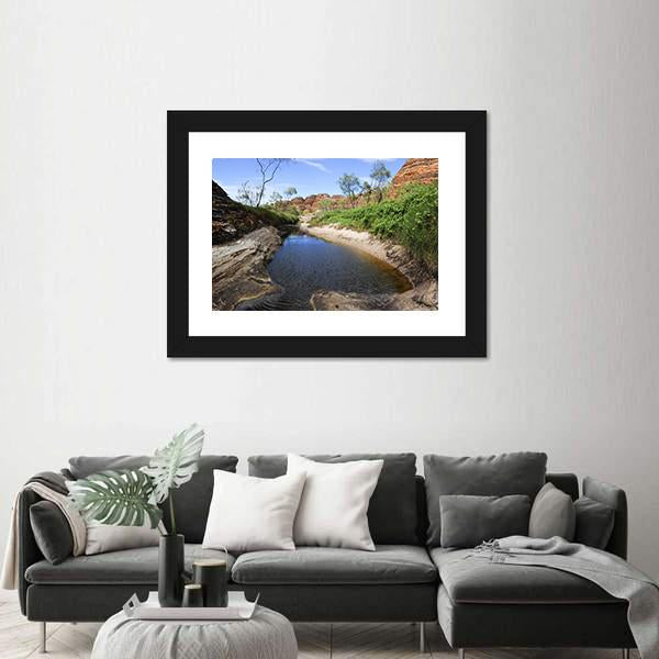 Outback Landscape Of Bee-Hive Shaped Rock Formations In Australia Canvas Wall Art-3 Horizontal-Gallery Wrap-25" x 16"-Tiaracle