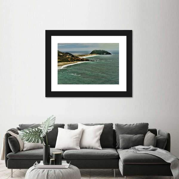 Pacific Ocean Big Sur California Canvas Wall Art-3 Horizontal-Gallery Wrap-25" x 16"-Tiaracle