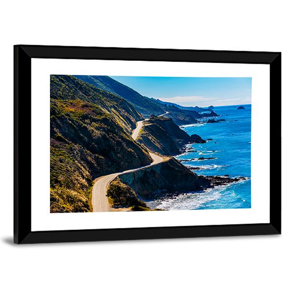 Pacific Valley In California Canvas Wall Art-3 Horizontal-Gallery Wrap-25" x 16"-Tiaracle