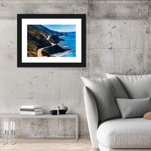 Pacific Valley In California Canvas Wall Art-3 Horizontal-Gallery Wrap-25" x 16"-Tiaracle