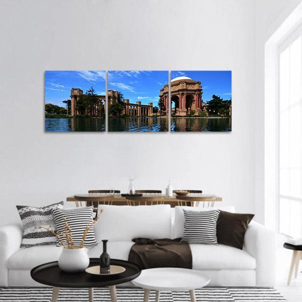 Palace Of Fine Art Bird Panoramic Canvas Wall Art-3 Piece-25" x 08"-Tiaracle
