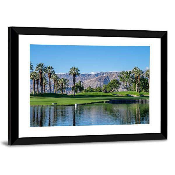 Golf Course In Palm Desert Canvas Wall Art-3 Horizontal-Gallery Wrap-25" x 16"-Tiaracle
