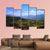 Panorama Of Semien Mountains Canvas Wall Art-5 Pop-Gallery Wrap-47" x 32"-Tiaracle