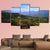 Panorama Of Semien Mountains Canvas Wall Art-5 Pop-Gallery Wrap-47" x 32"-Tiaracle