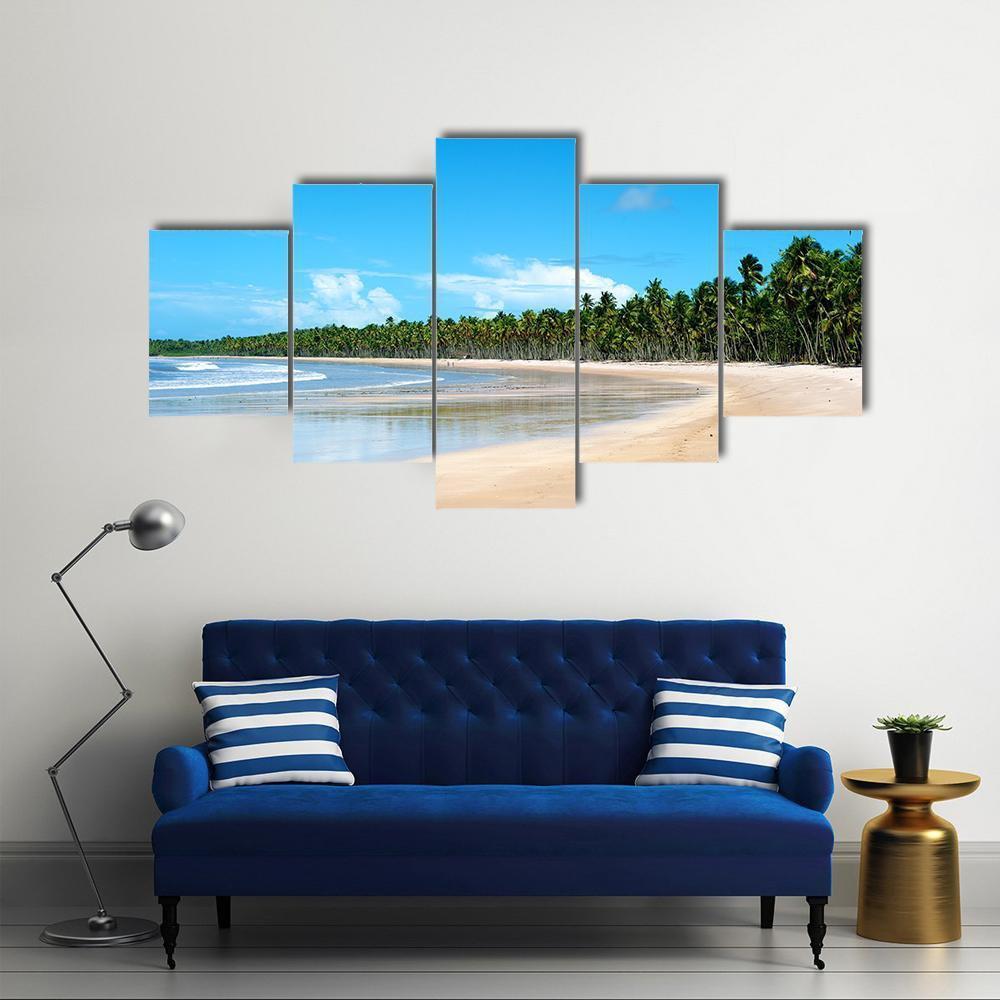 Paradise Beach In Ilha Do Boipeda Canvas Wall Art-5 Star-Gallery Wrap-62" x 32"-Tiaracle