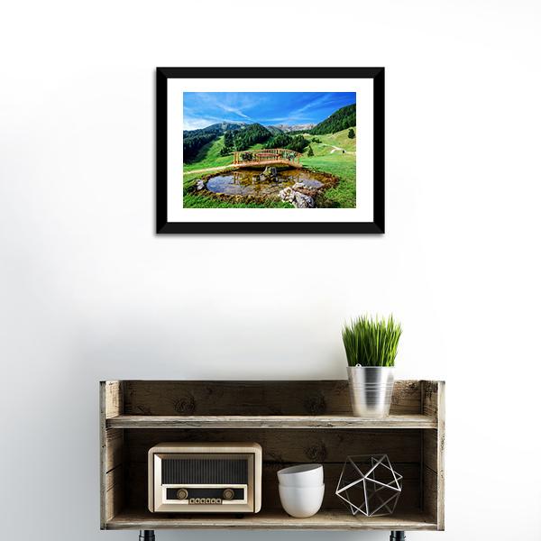 Park In Italy Canvas Wall Art-3 Horizontal-Gallery Wrap-25" x 16"-Tiaracle
