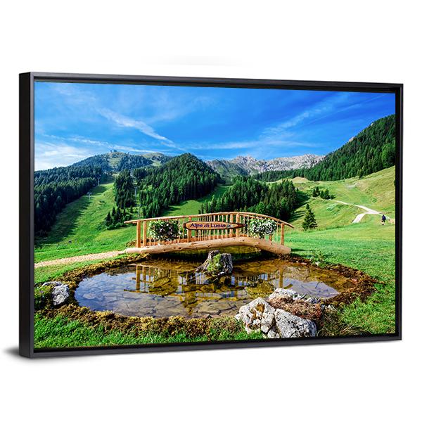 Park In Italy Canvas Wall Art-3 Horizontal-Gallery Wrap-25" x 16"-Tiaracle