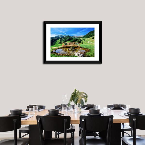 Park In Italy Canvas Wall Art-1 Piece-Framed Print-20" x 16"-Tiaracle