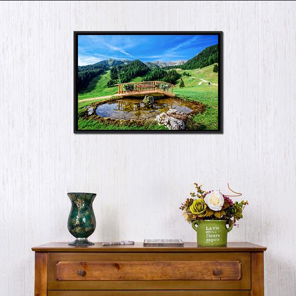 Park In Italy Panoramic Canvas Wall Art-1 Piece-36" x 12"-Tiaracle