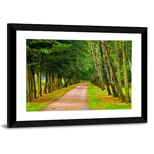 Park In Spring Time Canvas Wall Art-3 Horizontal-Gallery Wrap-25" x 16"-Tiaracle