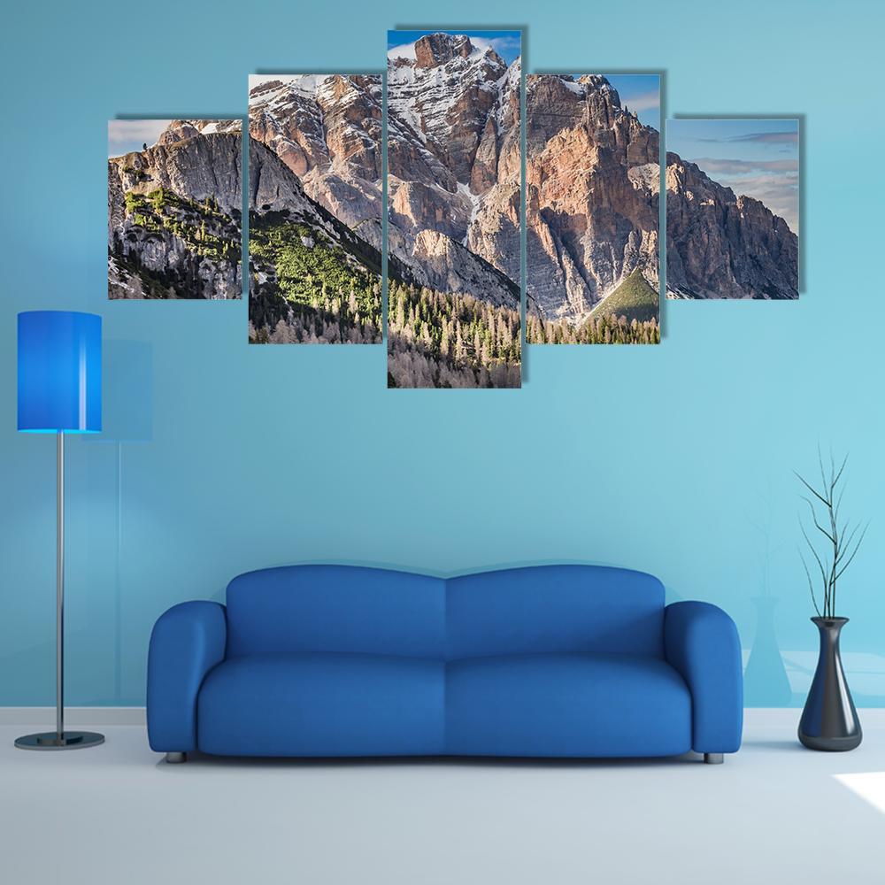 Passo Falzarego Canvas Wall Art-5 Star-Gallery Wrap-62" x 32"-Tiaracle