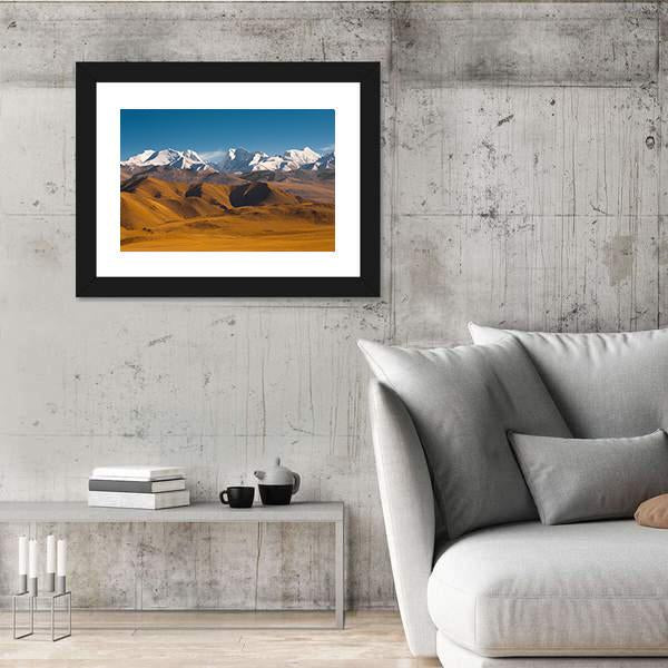 Peaks Of The Himalayas With Barren Mountains Canvas Wall Art-3 Horizontal-Gallery Wrap-25" x 16"-Tiaracle