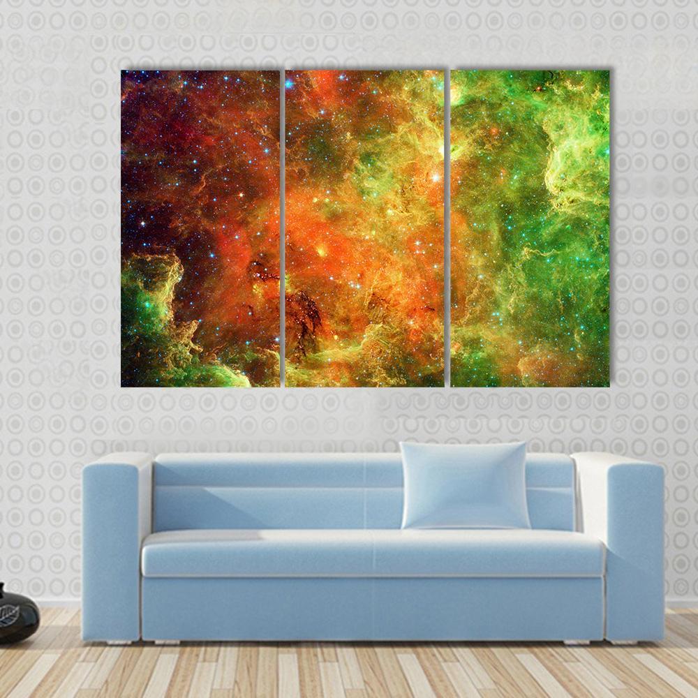 Pelican Nebula Canvas Wall Art-3 Horizontal-Gallery Wrap-37" x 24"-Tiaracle