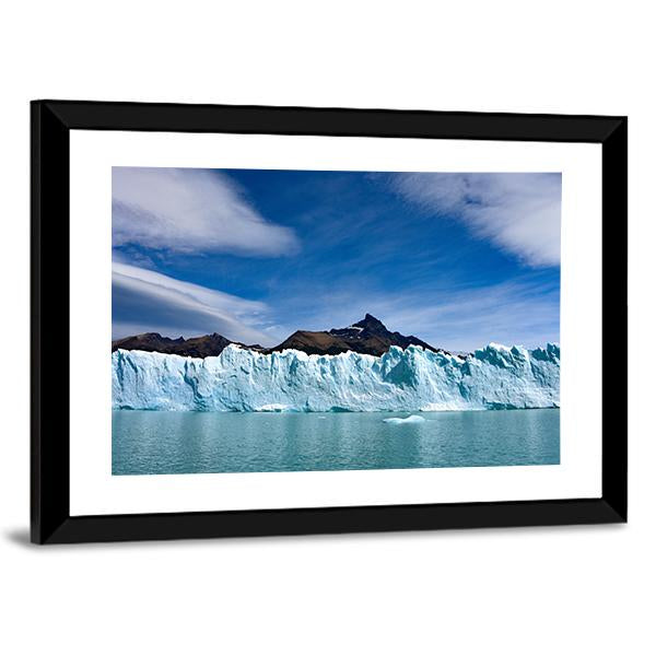 Perito Moreno Glacier And Andes Mountains Canvas Wall Art-3 Horizontal-Gallery Wrap-25" x 16"-Tiaracle
