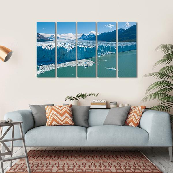 Perito Moreno Glacier Patagonia Argentina Canvas Wall Art-5 Horizontal-Gallery Wrap-22" x 12"-Tiaracle