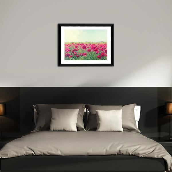 Pink Flowers In Spring Canvas Wall Art-3 Horizontal-Gallery Wrap-25" x 16"-Tiaracle