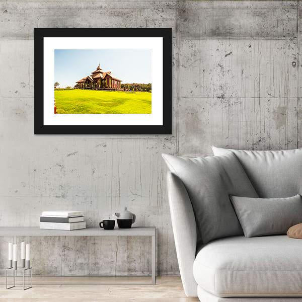 Prayodkhunpol Wiang Kalong Temple Canvas Wall Art-3 Horizontal-Gallery Wrap-25" x 16"-Tiaracle