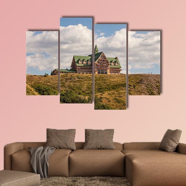 Prince Of Wales Hotel In Canada Canvas Wall Art-4 Pop-Gallery Wrap-50" x 32"-Tiaracle