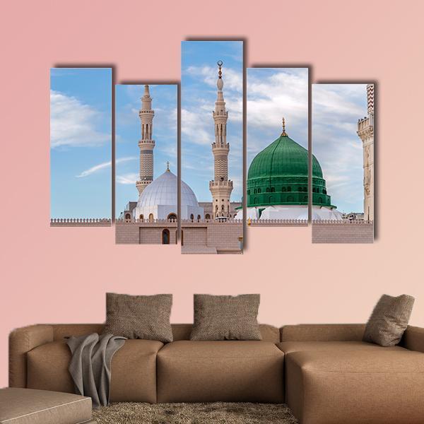 Prophet's Tomb Under Clear Sky Canvas Wall Art-5 Pop-Gallery Wrap-32" x 21"-Tiaracle