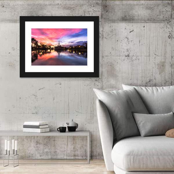 Public Parkland Suan Luang R 9 In Bangkok Canvas Wall Art-3 Horizontal-Gallery Wrap-25" x 16"-Tiaracle