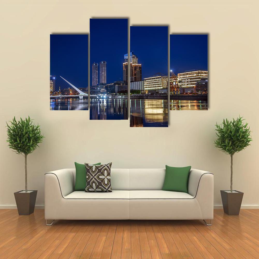 Puerto Madero Canvas Wall Art-4 Pop-Gallery Wrap-50" x 32"-Tiaracle