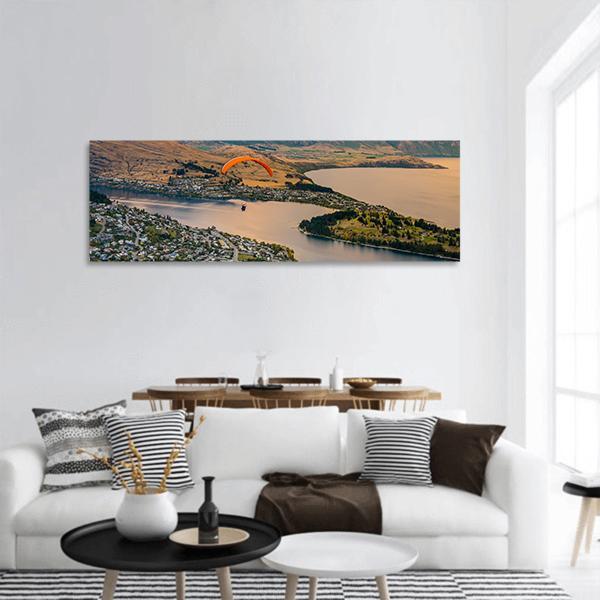 Queenstown Skyline Panoramic Canvas Wall Art-1 Piece-36" x 12"-Tiaracle
