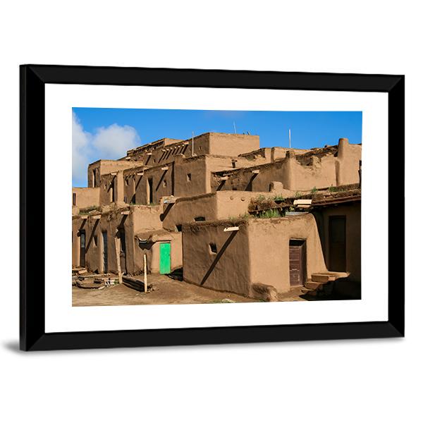 Ranchos De Taos In New Mexico Canvas Wall Art-3 Horizontal-Gallery Wrap-25" x 16"-Tiaracle