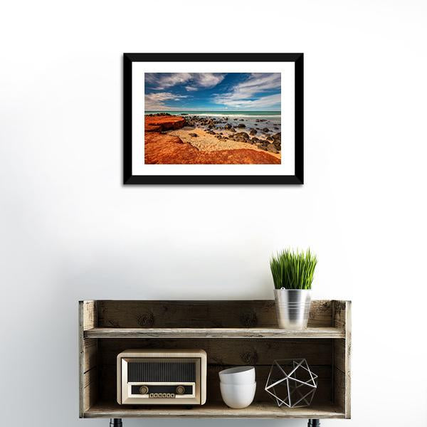 Red Dirt At Baby Beach Canvas Wall Art-1 Piece-Framed Print-20" x 16"-Tiaracle