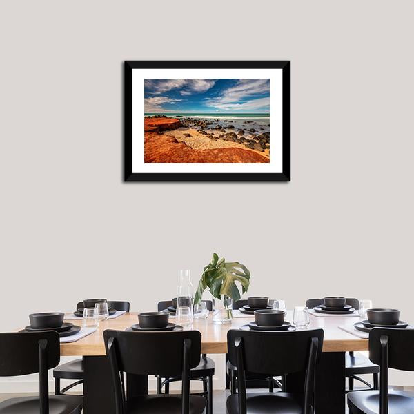 Red Dirt At Baby Beach Panoramic Canvas Wall Art-1 Piece-36" x 12"-Tiaracle