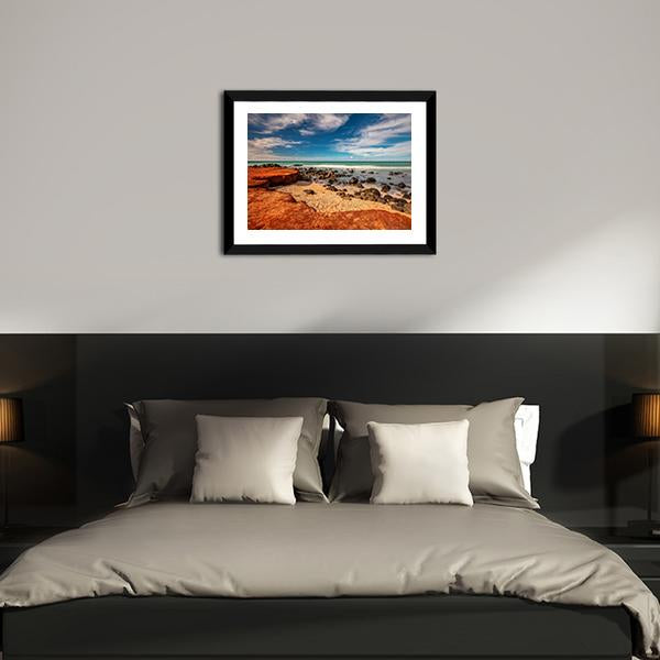 Red Dirt At Baby Beach Panoramic Canvas Wall Art-1 Piece-36" x 12"-Tiaracle