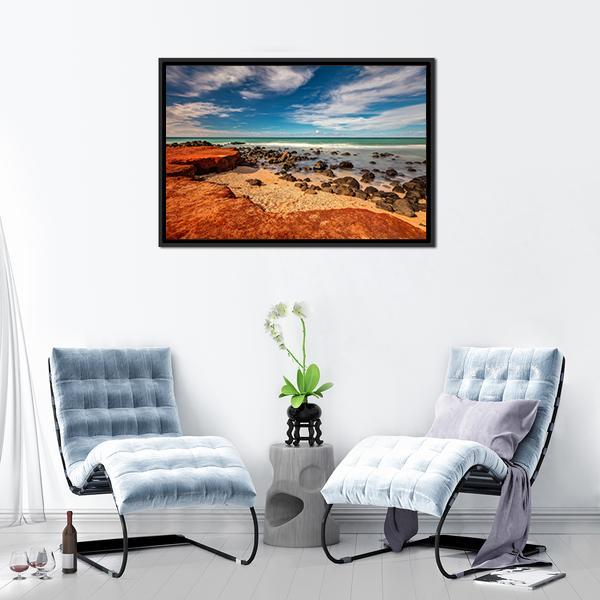 Red Dirt At Baby Beach Panoramic Canvas Wall Art-1 Piece-36" x 12"-Tiaracle