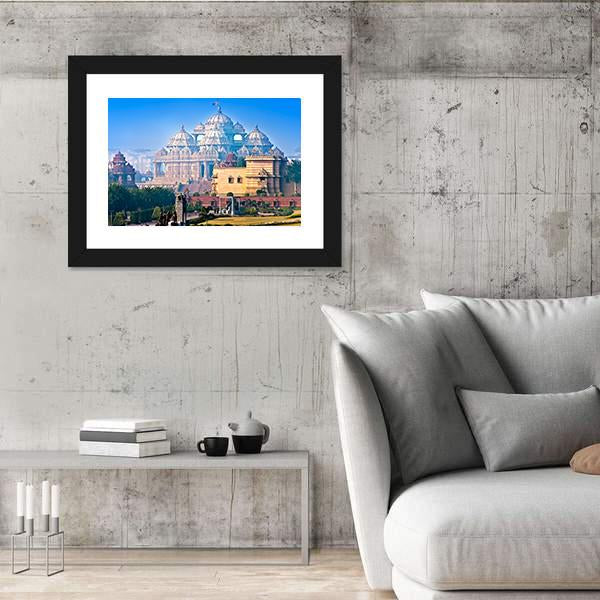 Red Fort In Old Delhi Canvas Wall Art-3 Horizontal-Gallery Wrap-25" x 16"-Tiaracle