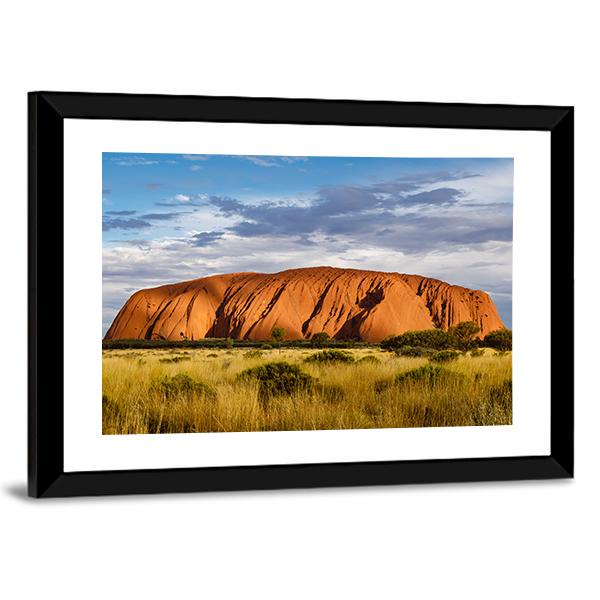 Red Sandstone Rock Canvas Wall Art-5 Horizontal-Gallery Wrap-22" x 12"-Tiaracle