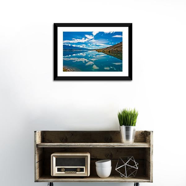 Reflection Lake New Zealand Canvas Wall Art-3 Horizontal-Gallery Wrap-25" x 16"-Tiaracle