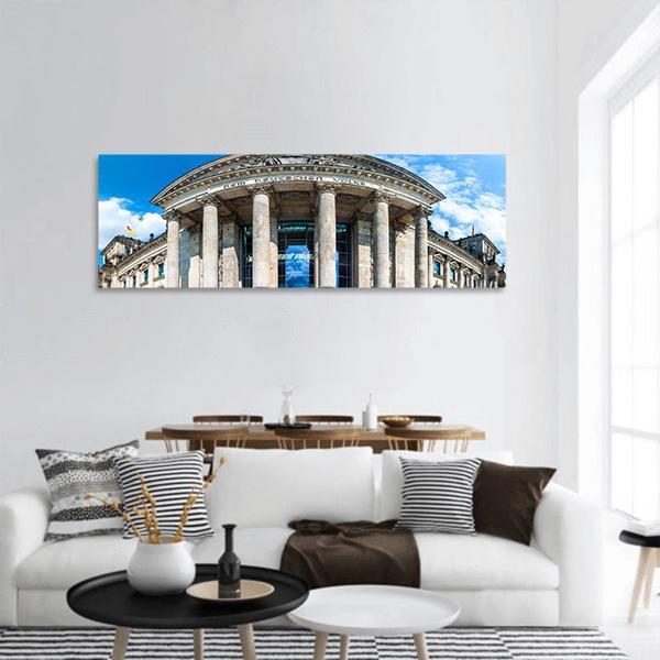 Reichstag Building In Berlin Panoramic Canvas Wall Art-1 Piece-36" x 12"-Tiaracle