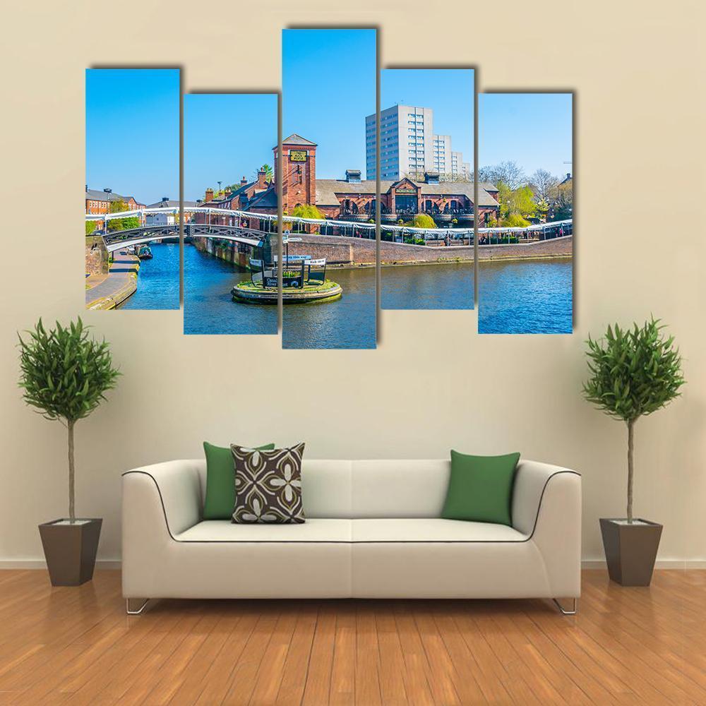 Restaurant In Birmingham Canvas Wall Art-5 Pop-Gallery Wrap-47" x 32"-Tiaracle