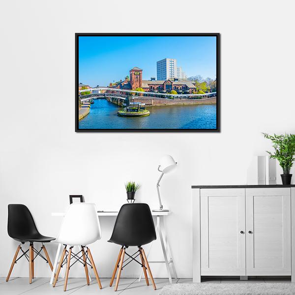 Restaurant In Birmingham Panoramic Canvas Wall Art-1 Piece-36" x 12"-Tiaracle